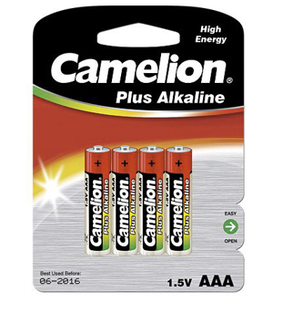 CAMELION Batérie alkalické PLUS AAA 4ks